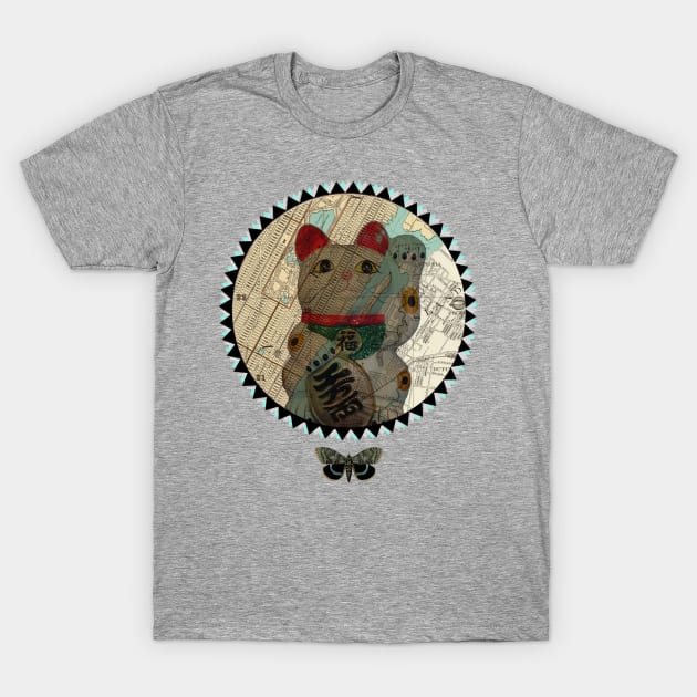 NEW YORK Lucky cat T-Shirt by karenina